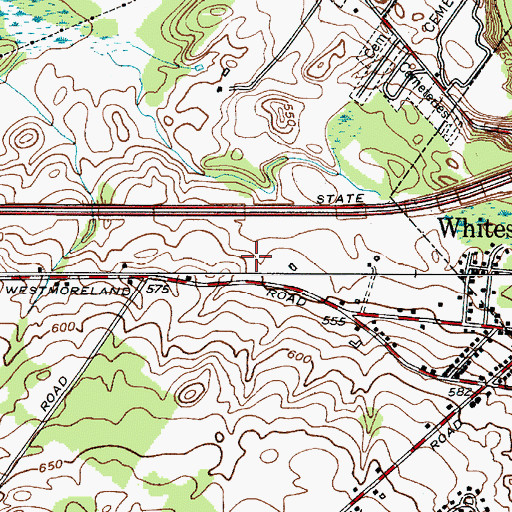 Topographic Map of Trinity United Methodist Church, NY