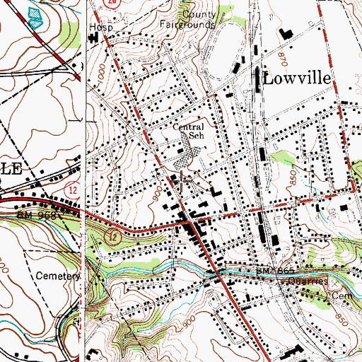 Topographic Map of Trinity Episcopal Church, NY