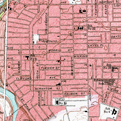 Topographic Map of Triumph the Church and Kingdom, NY