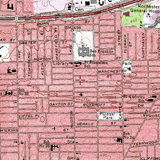 Topographic Map of Ukrainian Christian Pentecostal Church, NY