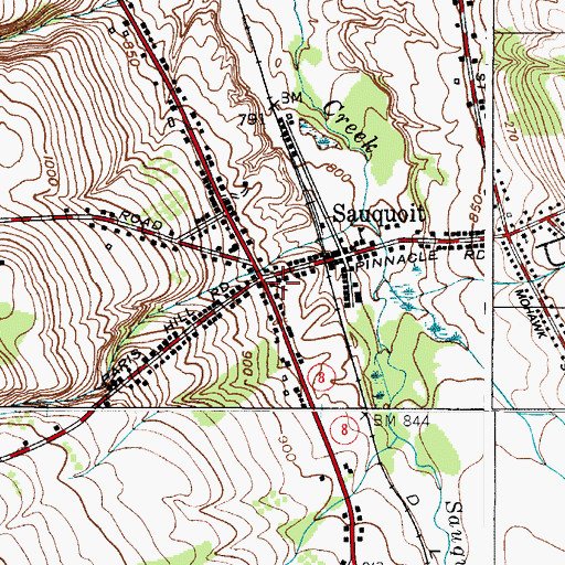 Topographic Map of Union Presbyterian Church, NY