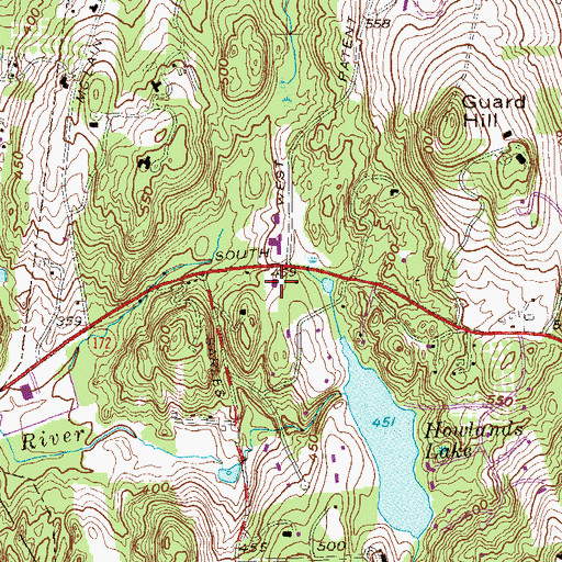 Topographic Map of Unitarian Fellowship Church, NY