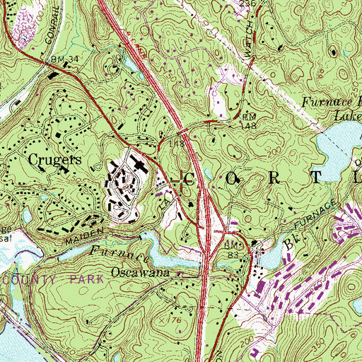 Topographic Map of Unitarian Universalist Church, NY
