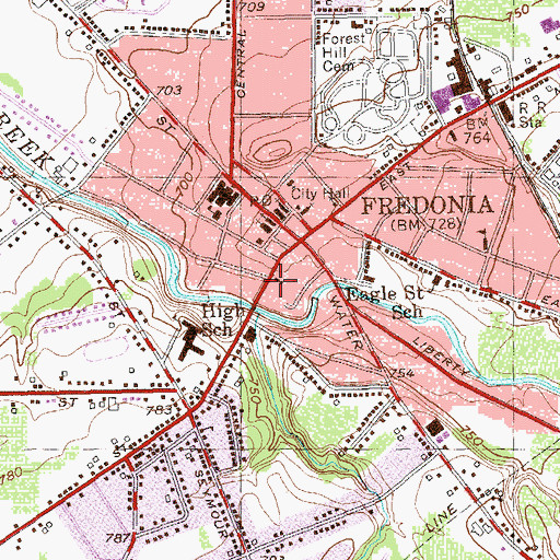 Topographic Map of Unitarian Universalist Church, NY