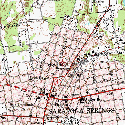 Topographic Map of Unitarian Universalist Congregation, NY