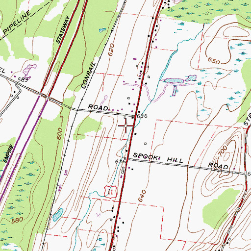 Topographic Map of Grace Community Church, NY
