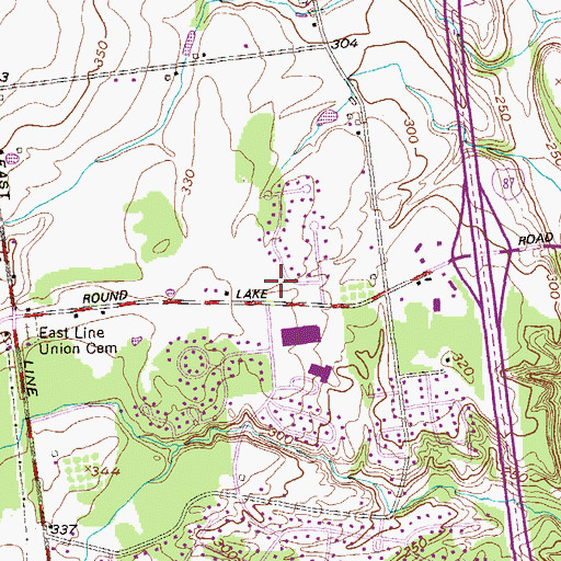 Topographic Map of Greater Grace Community Church, NY