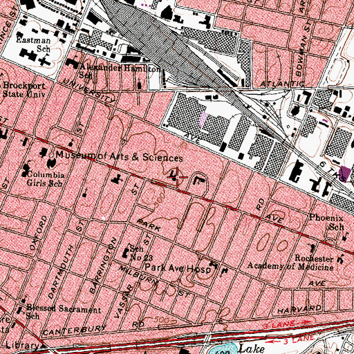 Topographic Map of Greek Orthodox Church, NY