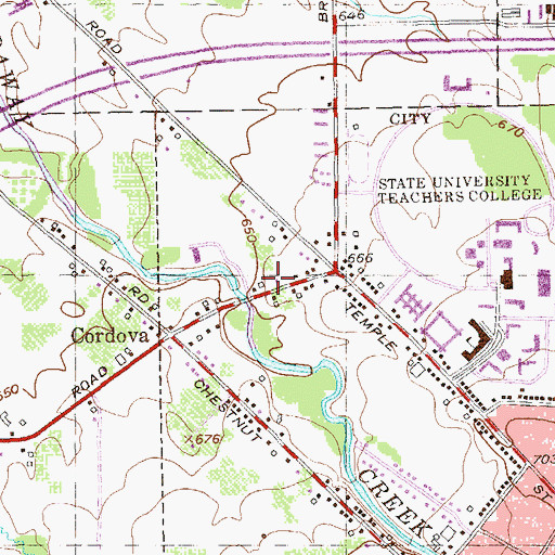 Topographic Map of Harvest Chapel Free United Methodist Church, NY
