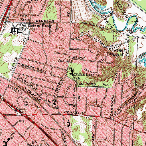 Topographic Map of Holy Ascension of Christ Orthodox Church, NY