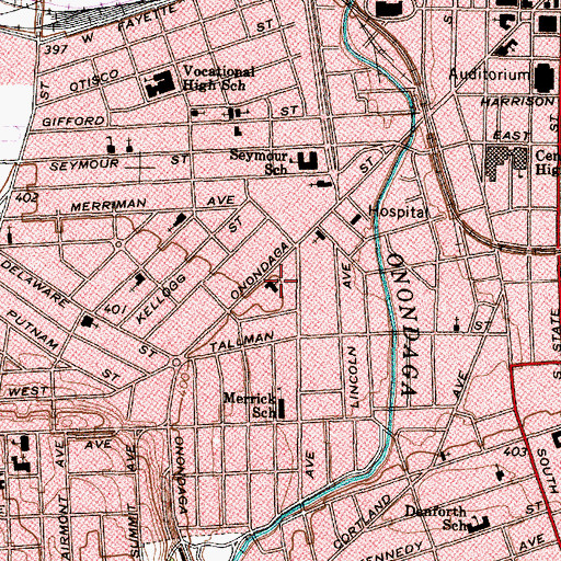Topographic Map of Holy Temple Church, NY
