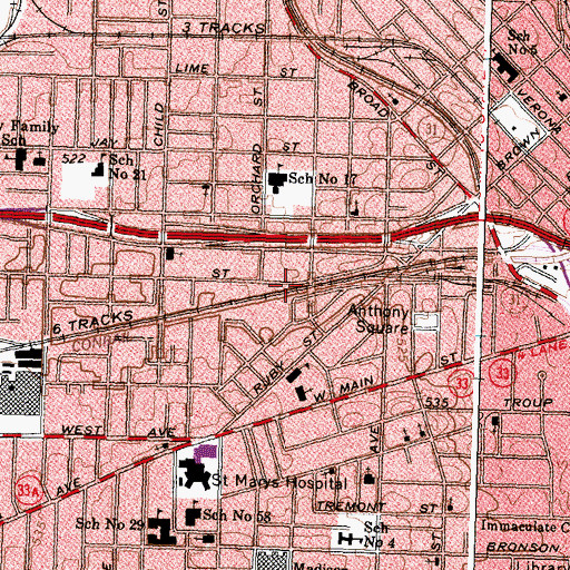 Topographic Map of Holy Temple of Christ, NY