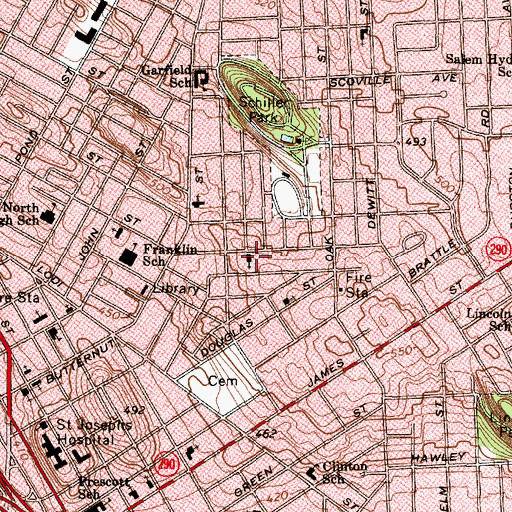 Topographic Map of Holy Trinity Church, NY