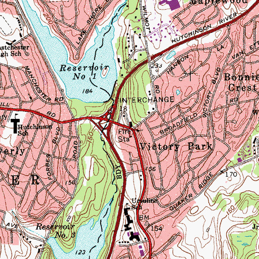 Topographic Map of Holy Trinity Greek Orthodox, NY