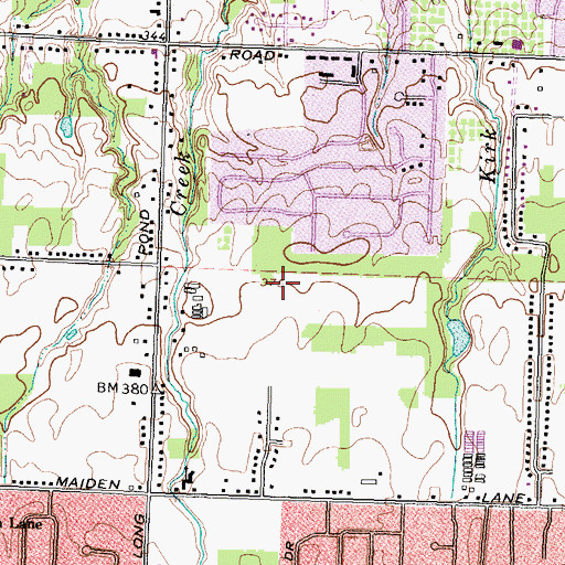 Topographic Map of Hope Lutheran Church, NY