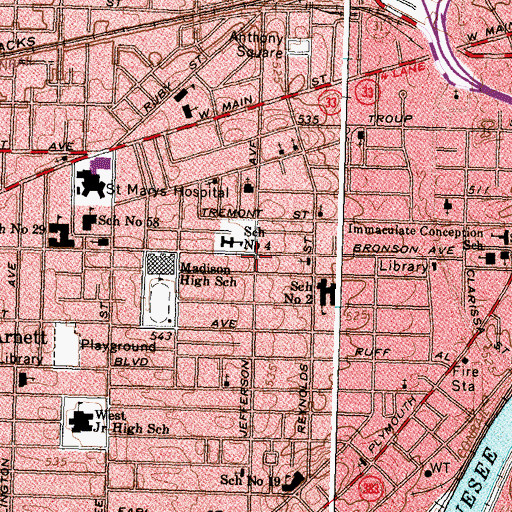 Topographic Map of House of God the Church, NY