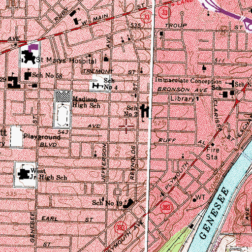 Topographic Map of House of Prayer for All Nation, NY