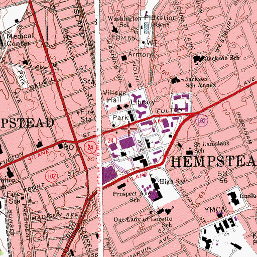 Topographic Map of Iglesia de Dioa de Prophecies, NY