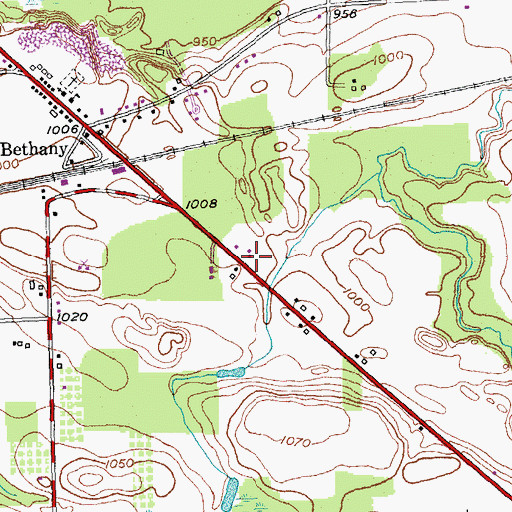 Topographic Map of Immaculate Conception Church, NY