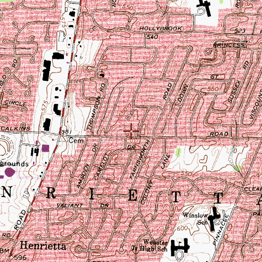 Topographic Map of Independent Gospel Missions, NY