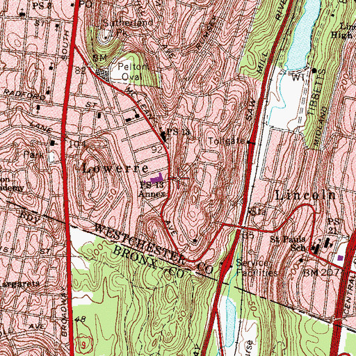 Topographic Map of Indian Assembly of God, NY