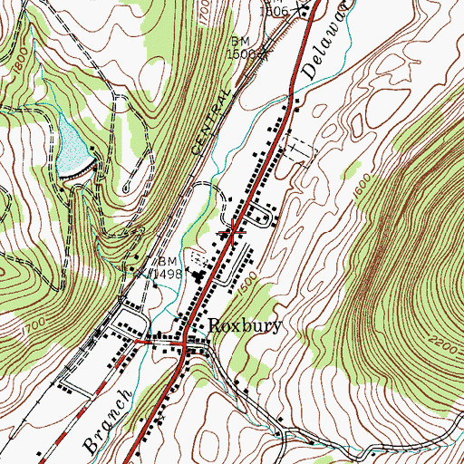 Topographic Map of Jay Gould Memorial Reformed Church, NY