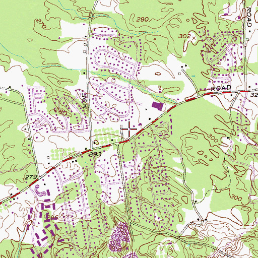 Topographic Map of King of Kings Lutheran Church, NY