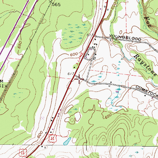 Topographic Map of Kingdom Hall of Jehovahs Witnesses, NY