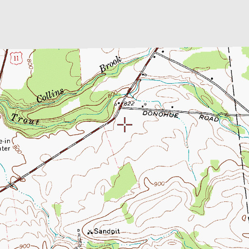 Topographic Map of Kingdom Hall of Jehovahs Witnesses, NY