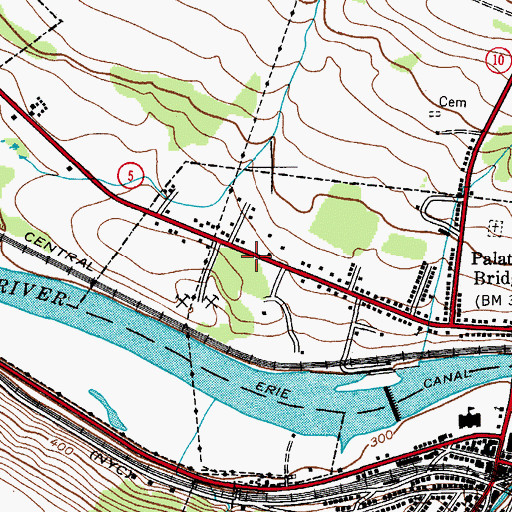 Topographic Map of Kingdom Hall of Jehovahs Witnesses, NY