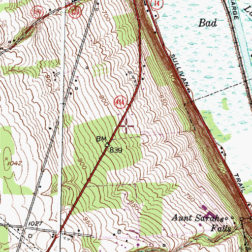 Topographic Map of Kingdom Hall of Jehovahs Witnesses, NY