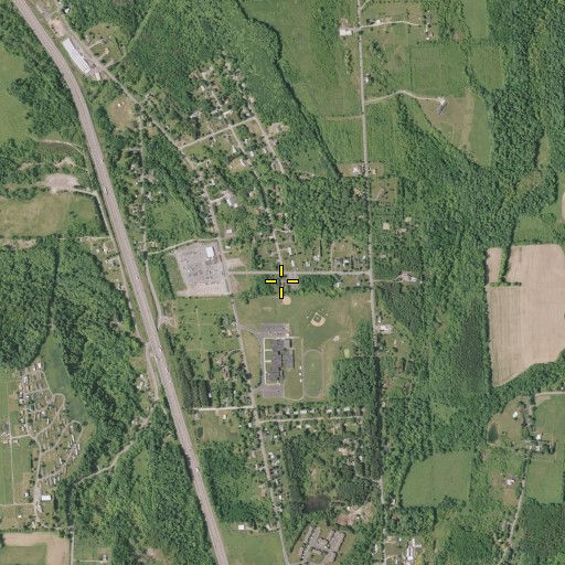 Aerial/Satellite Image of Kingdom Hall of Jehovahs Witnesses, NY