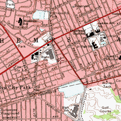 Topographic Map of Kingdom Hall of Jehovahs Witnesses, NY