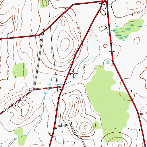 Topographic Map of Kingdom Hall of Jehovahs Witnesses, NY