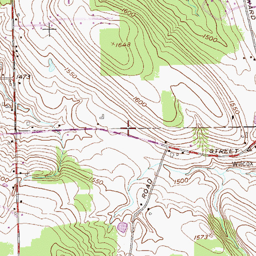 Topographic Map of Kingdom Hall of Jehovahs Witnesses, NY