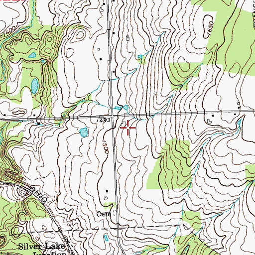 Topographic Map of Kingdom Hall of Jehovahs Witnesses, NY