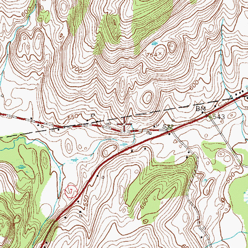 Topographic Map of Kingdom Hall of Jehovahs Witnesses, NY