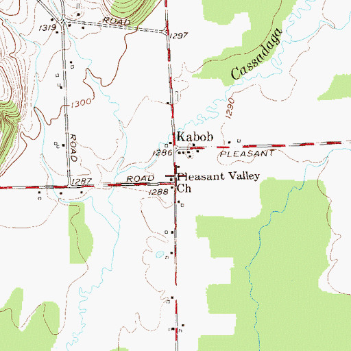 Topographic Map of Kobob Gospel Tabernacle, NY