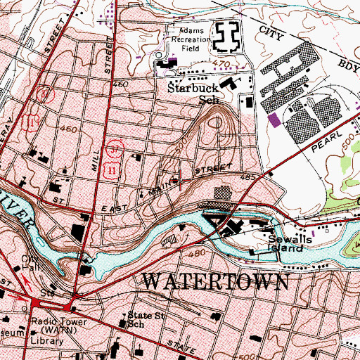 Topographic Map of Korean Baptist Church, NY
