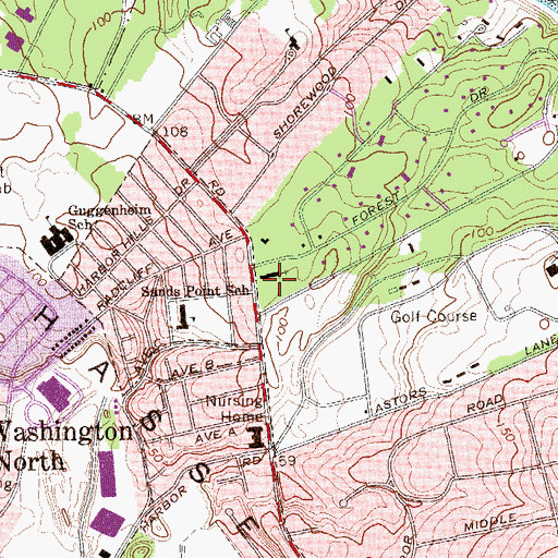 Topographic Map of Korean Church of Brooklyn, NY