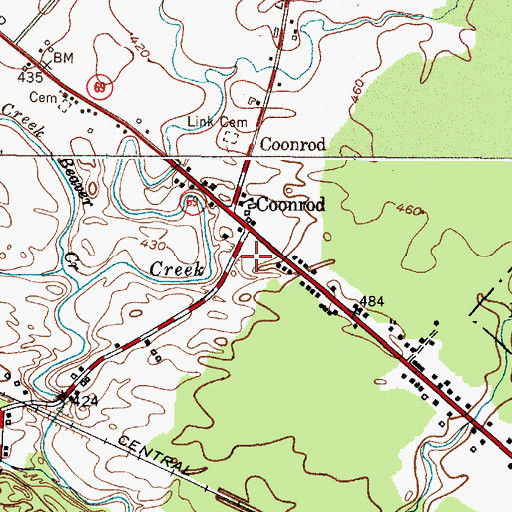 Topographic Map of Life Church, NY