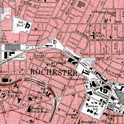 Topographic Map of Little Light House Church, NY