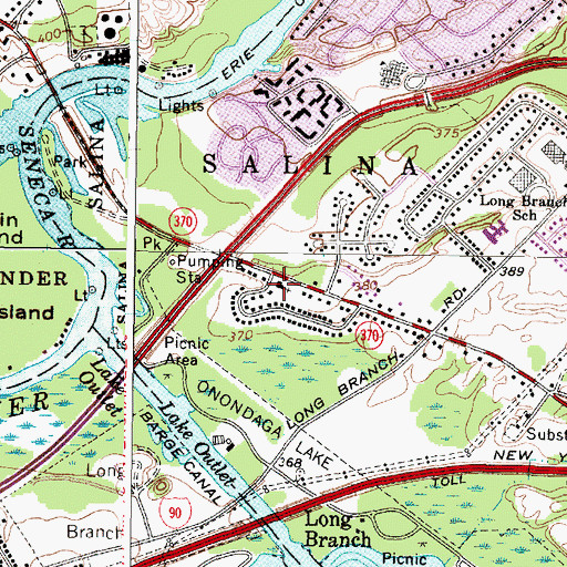 Topographic Map of Liverpool Christian Church, NY