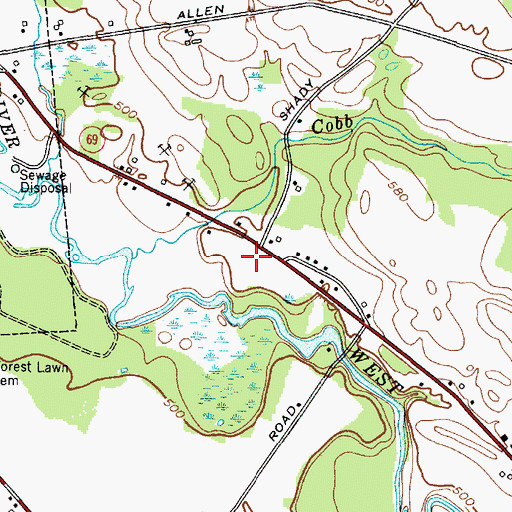 Topographic Map of Living Hope Assembly of God Church, NY