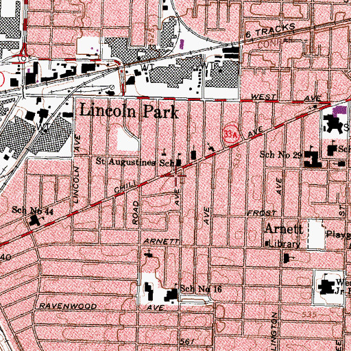 Topographic Map of Living Word Church, NY