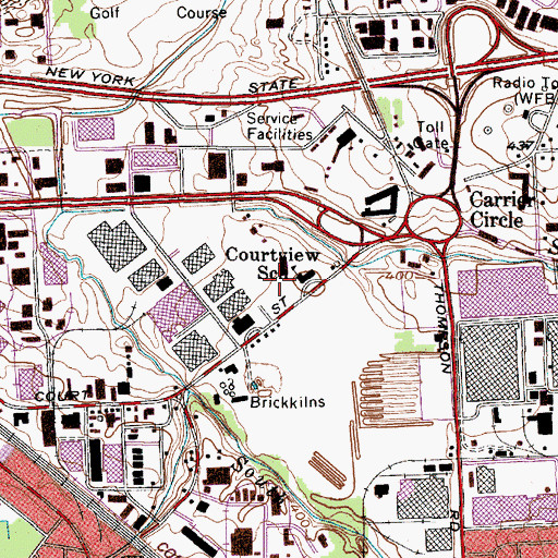 Topographic Map of Living Word Church, NY