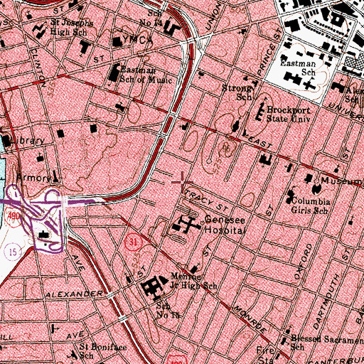Topographic Map of Maranatha Christian Fellowship, NY