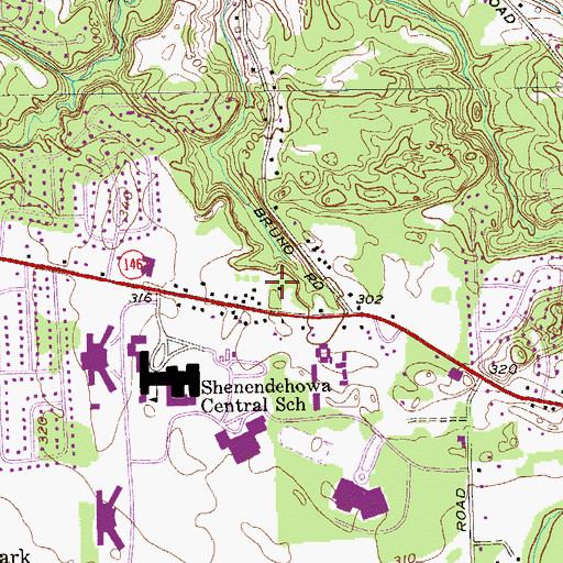 Topographic Map of Marotta Health and Wellness Church, NY