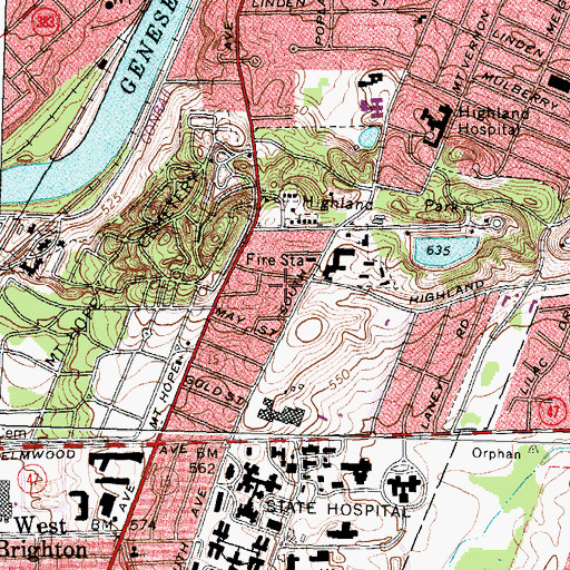 Topographic Map of Mercy Prayer Center, NY