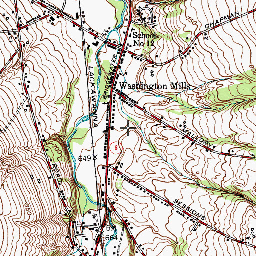 Topographic Map of Messiah United Church of Christ, NY
